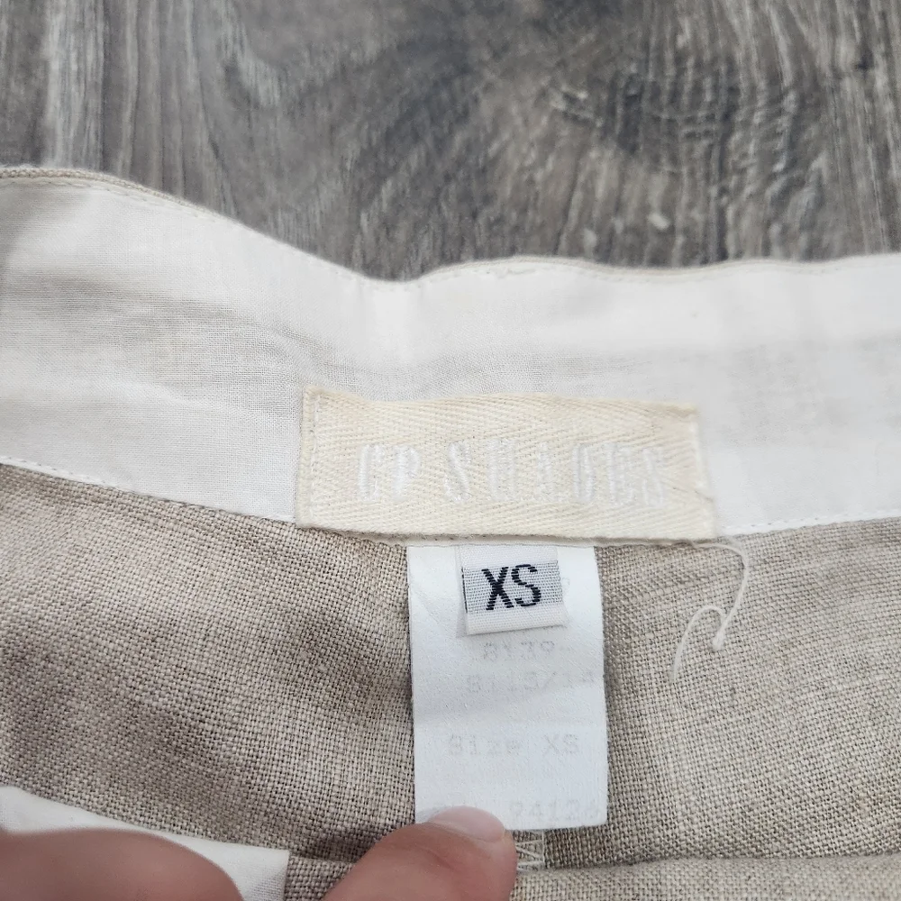 CP Shades Linen Cotton Blend High Waist Shorts size XS